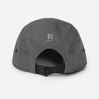 5 Panel Heather Gray Camper Cap - Focus On The Good Things
