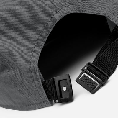5 Panel Heather Gray Camper Cap - Focus On The Good Things