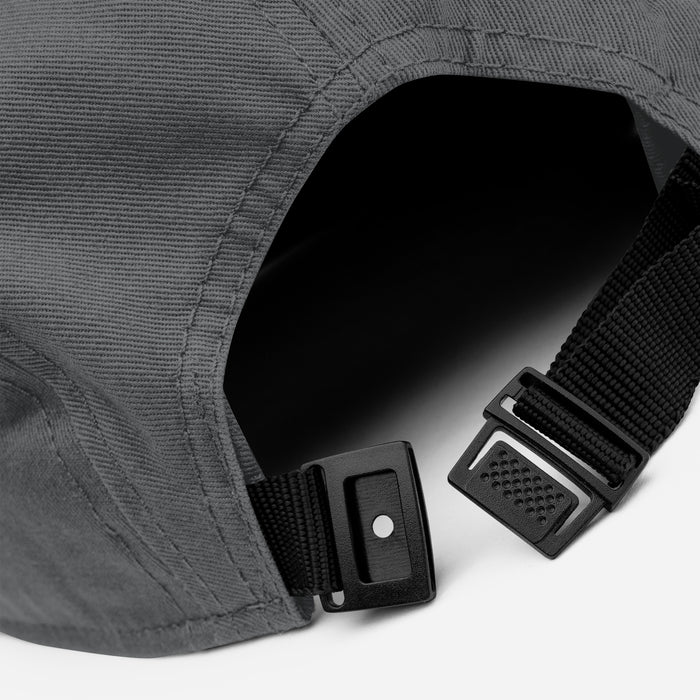 5 Panel Heather Gray Camper Cap - Focus On The Good Things