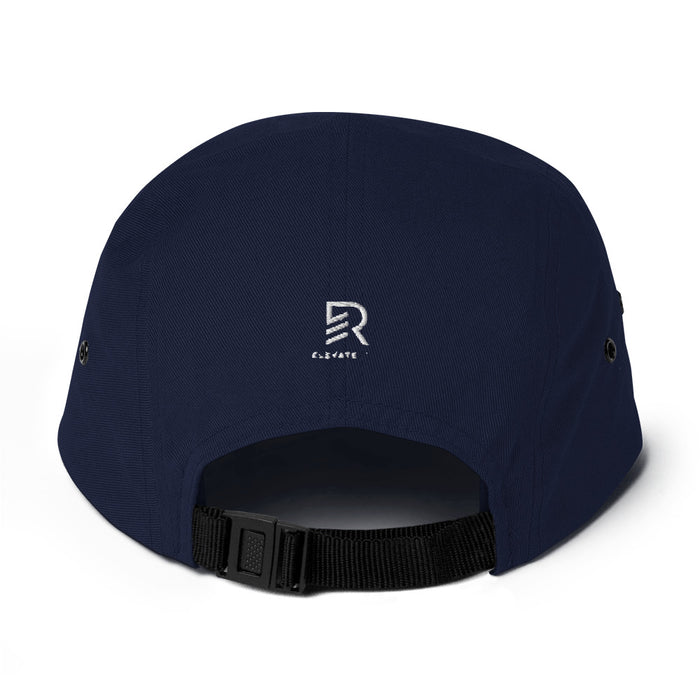 5 Panel Navy Blue Camper Cap - Feed Your Focus