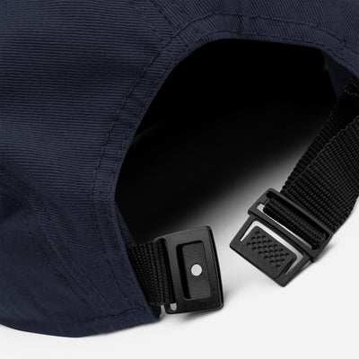 5 Panel Navy Blue Camper Cap - Feed Your Focus