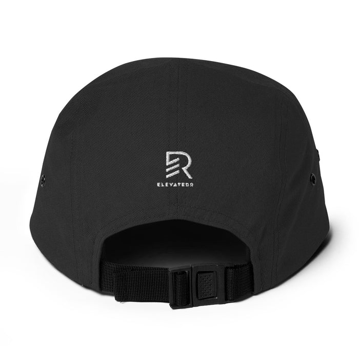 Five Panel Black Cap - Focus On Goals
