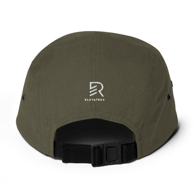 Five Panel Olive Cap - Focus On Goals