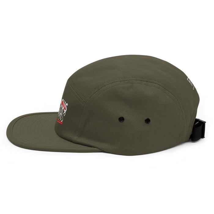 Five Panel Olive Cap - Focus On Goals