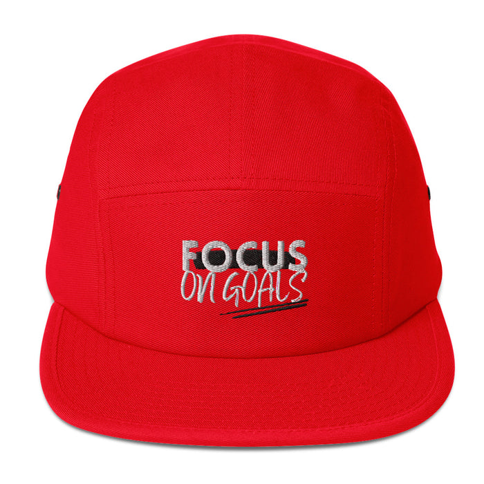 Five Panel Red Cap - Focus On Goals