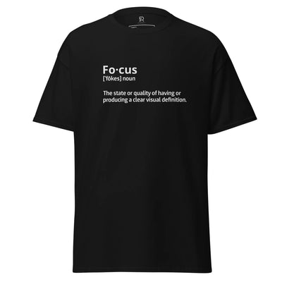 Men's Classic Black Tee - Focus