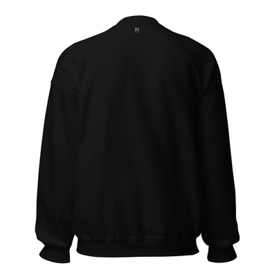 Men's Crew Neck Black Sweatshirt - Be Focused Proverbs 425