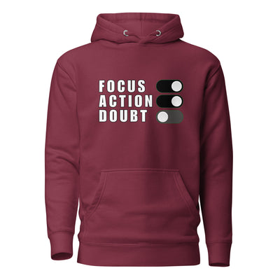 Men's Hoodie - Focus Action Doubt