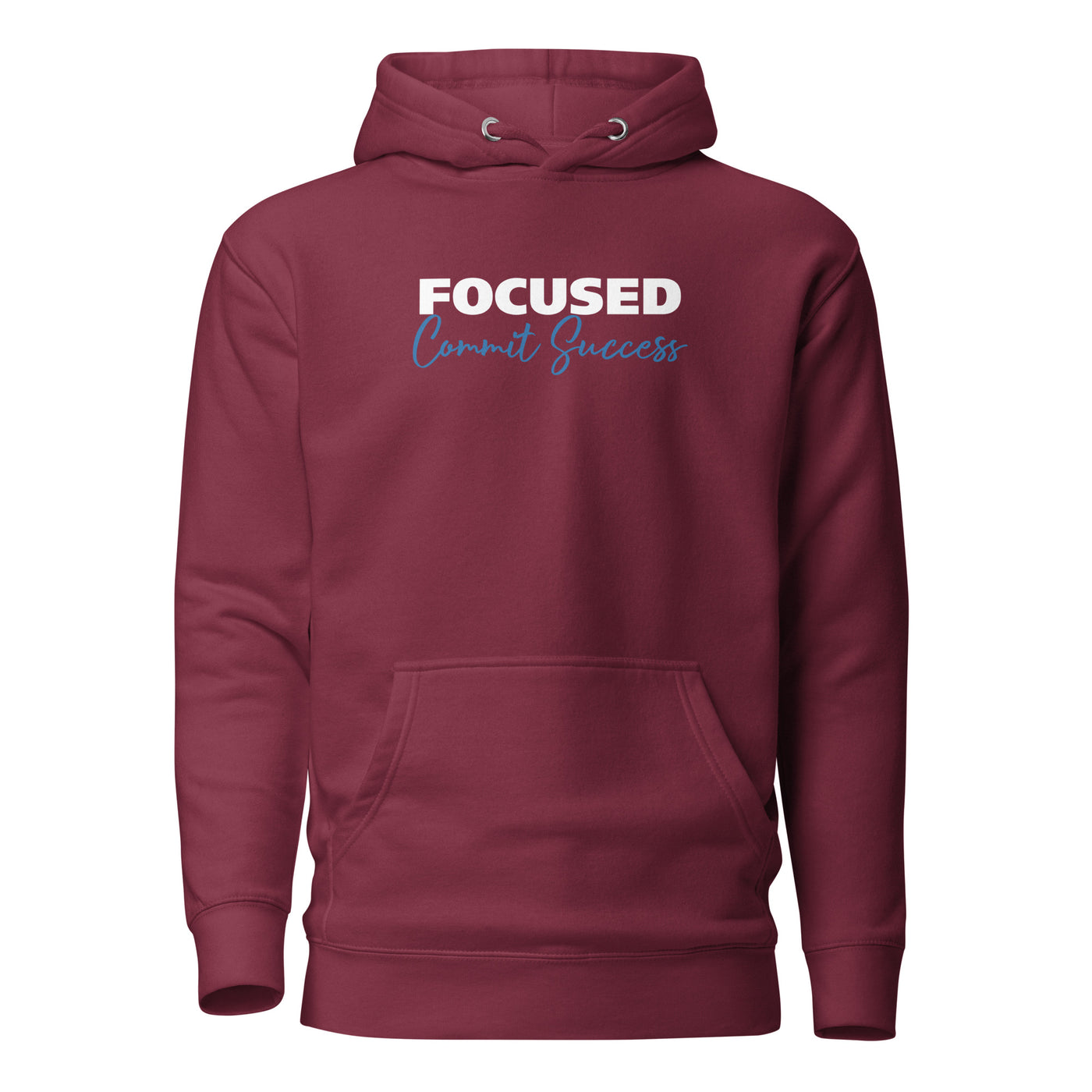 Men's Hoodie - Focused Commit Success