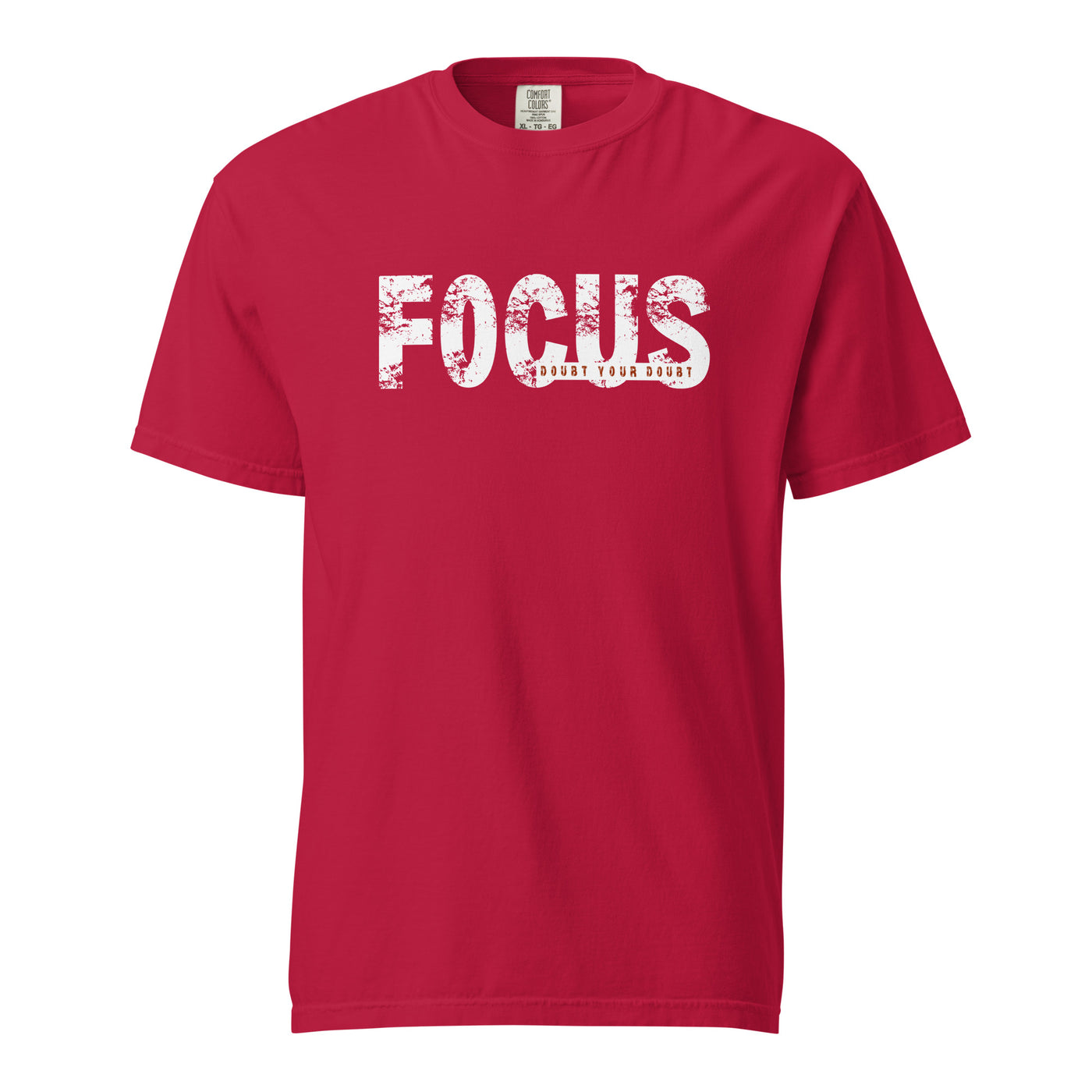 Women's Garment-dyed Heavyweight T-Shirt - Focus Doubt Your Doubt