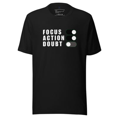 Womens-Black-Staple-T-Shirt-Focus-Action-Doubt