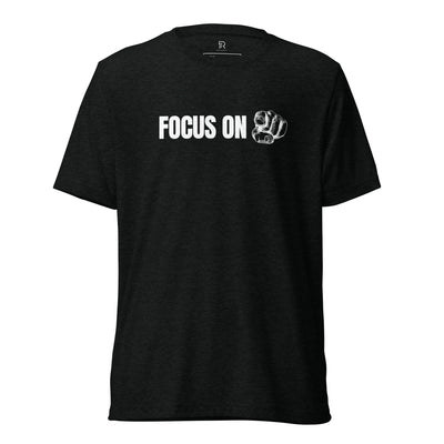 Womens-Black-Tri-Blend-T-Shirt-Focus-On-You