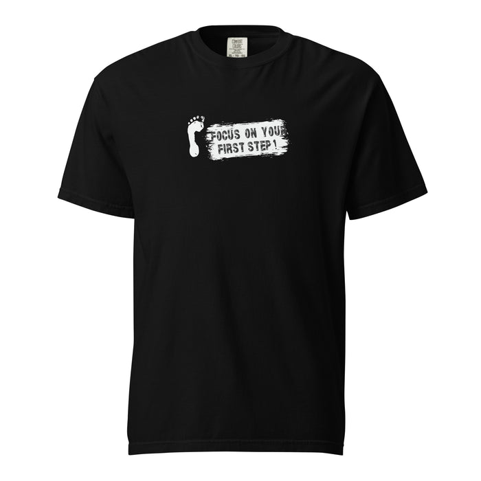 Women's Garment-dyed Heavyweight T-Shirt - Focus On Your First Step