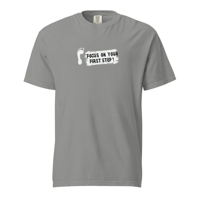 Women's Garment-dyed Heavyweight T-Shirt - Focus On Your First Step