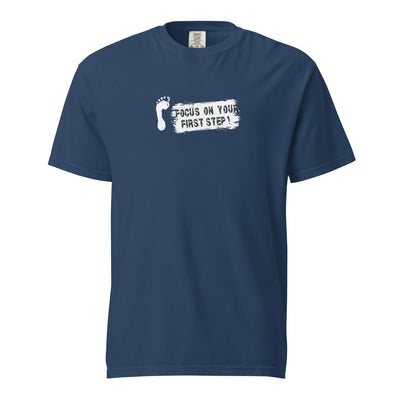 Women's Garment-dyed Heavyweight T-Shirt - Focus On Your First Step