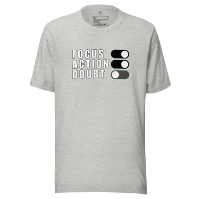 Womens-Gray-Staple-T-Shirt-Focus-Action-Doubt