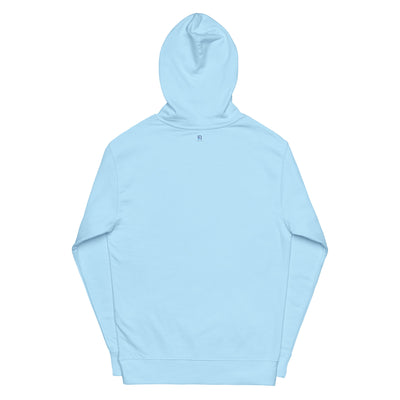 Women's Midweight Blue Aqua Hoodie - Focus on Right