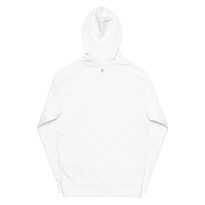 Women's Midweight White Hoodie - Focus on Right