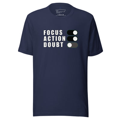 Womens-Navy-Staple-T-Shirt-Focus-Action-Doubt