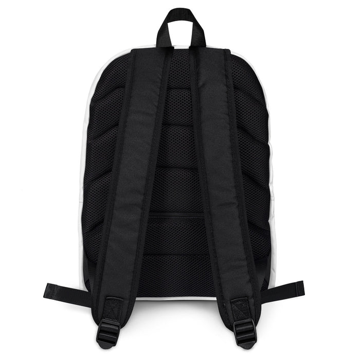 White Backpack - Never Lose Focus
