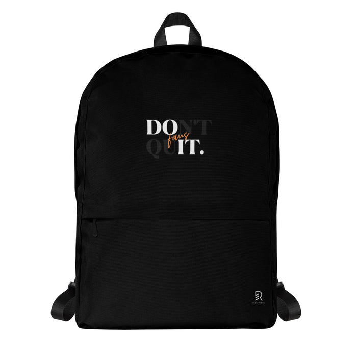 Black Backpack - Focus Don&