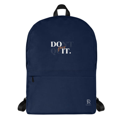 Navy Backpack - Focus Don't Quit