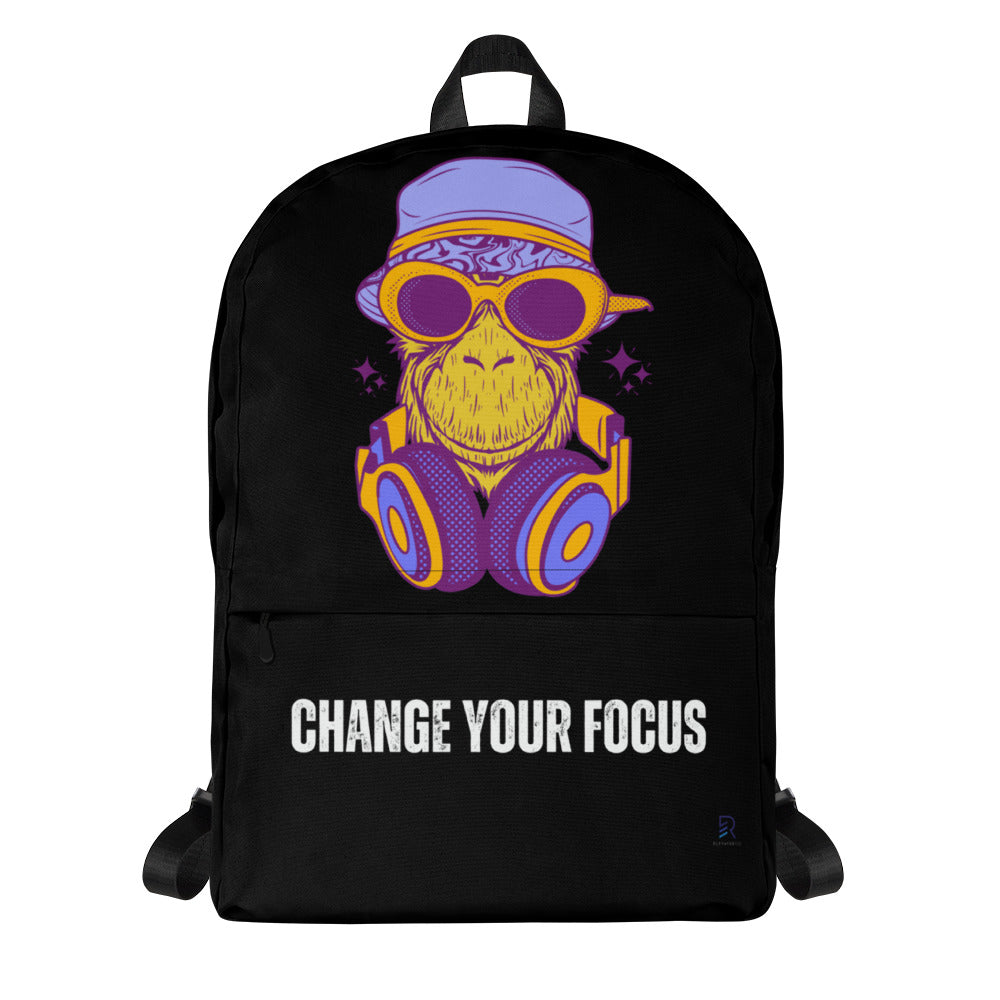 Black Backpack - Change Your Focus
