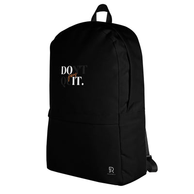 Black Backpack - Focus Don't Quit