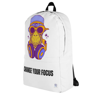 White Backpack - Change Your Focus