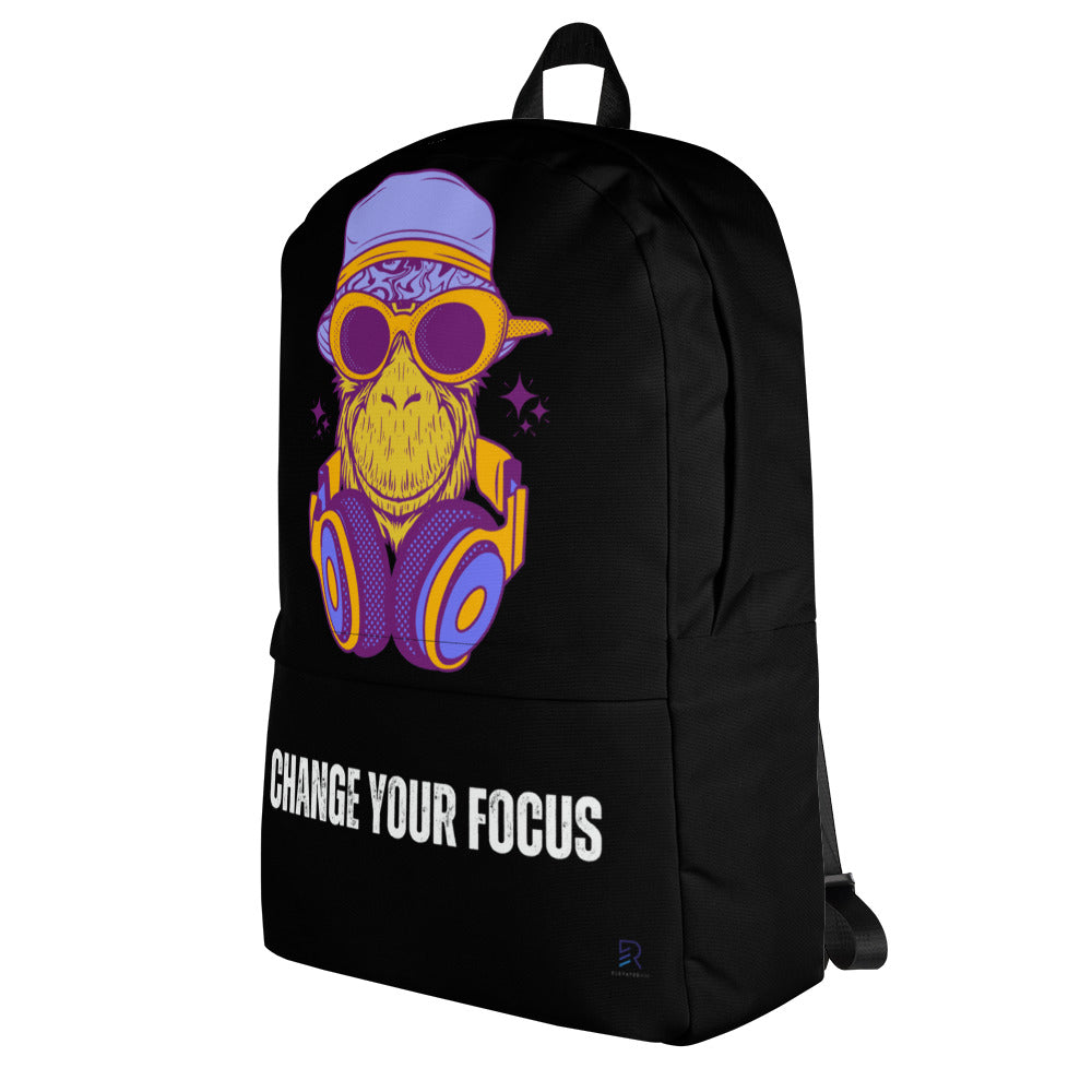 Black Backpack - Change Your Focus