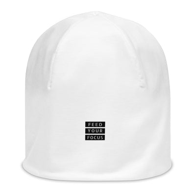 White Beanie - Feed Your Focus