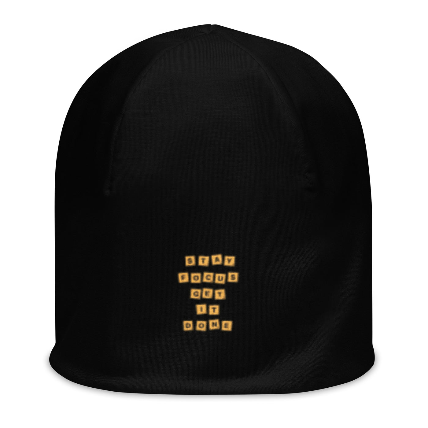Black Beanie - Stay Focus Get It Done