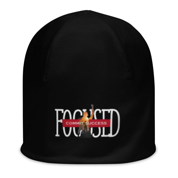 Black Beanie - Focused Commit Success
