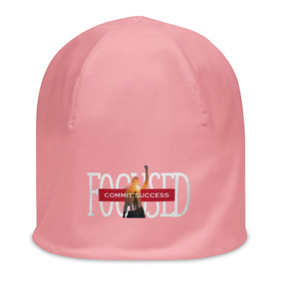 Light Pink Beanie - Focused Commit Success