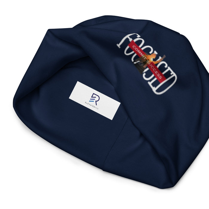 Navy Beanie - Focused Commit Success