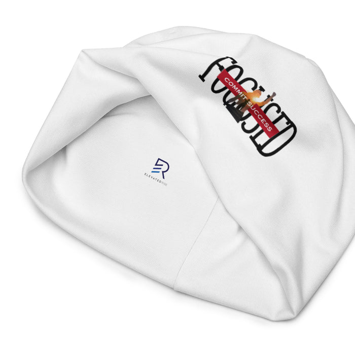 White Beanie - Focused Commit Success