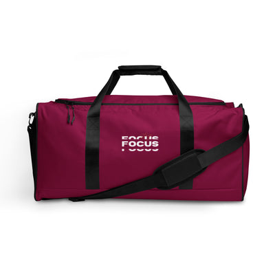 Burgundy Duffle Bag - Stay Focus