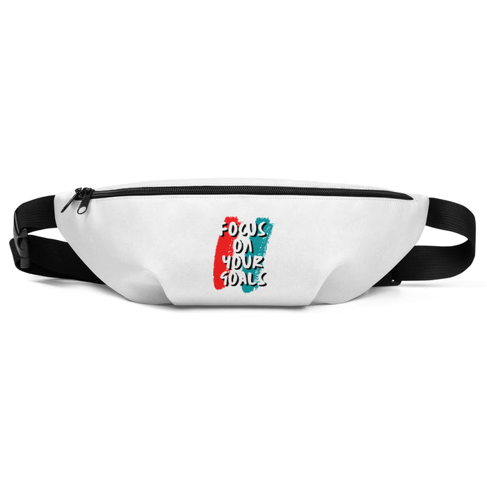 White Fanny Pack - Focus On Your Goals