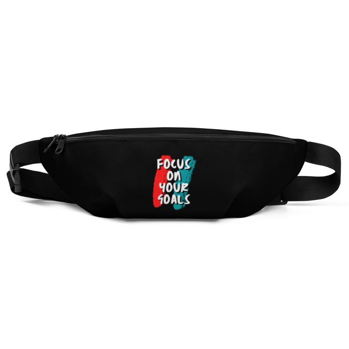Black Fanny Pack - Focus On Your Goals