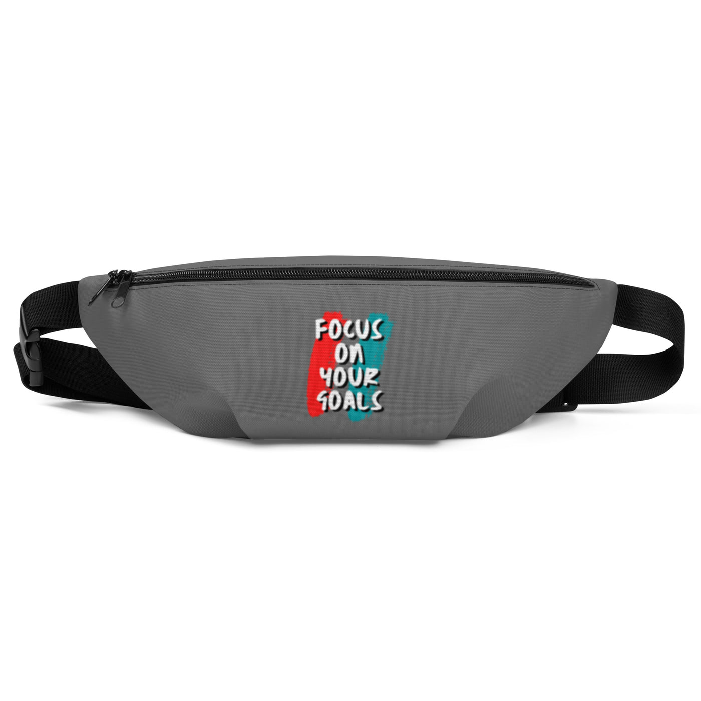 Gray Fanny Pack - Focus On Your Goals