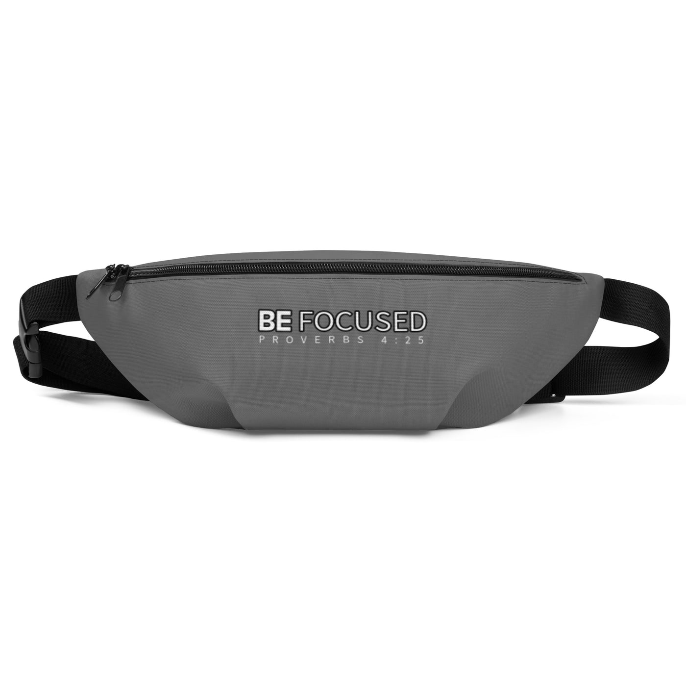 Gray Fanny Pack - Be Focused Proverbs 4:25