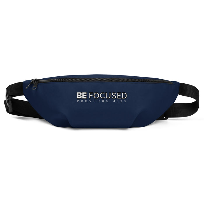 Navy Fanny Pack - Be Focused Proverbs 4:25