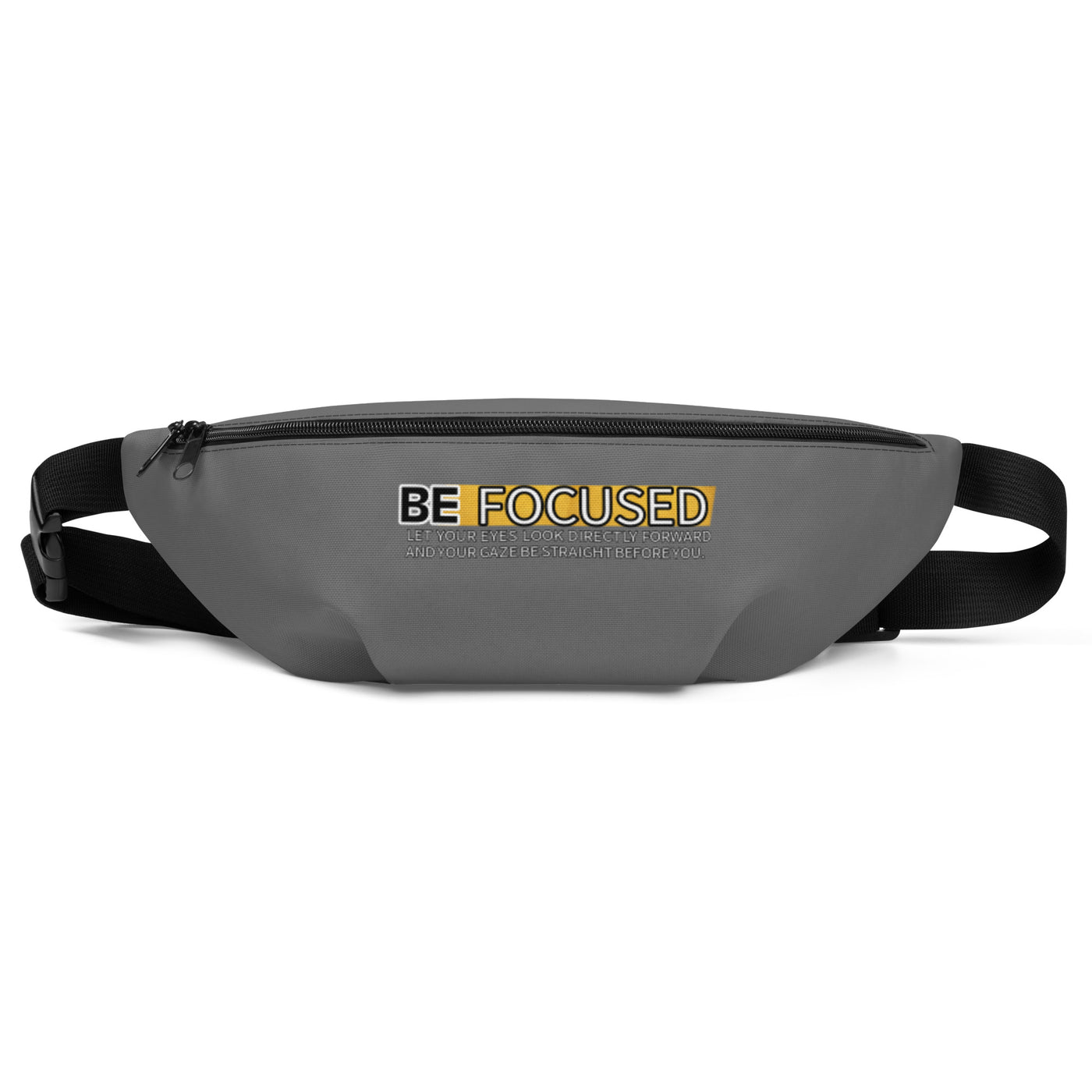 Gray Fanny Pack - Be Focused