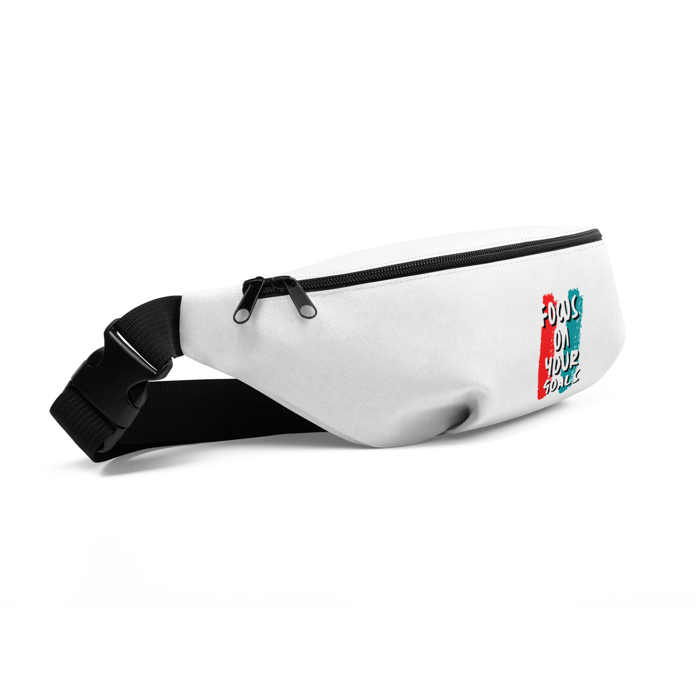 White Fanny Pack - Focus On Your Goals