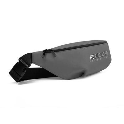 Gray Fanny Pack - Be Focused Proverbs 4:25