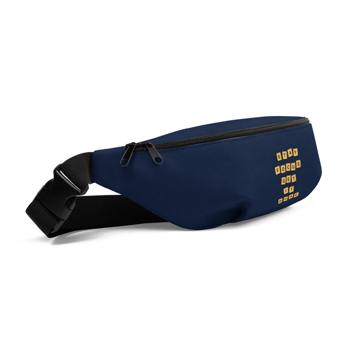Navy Fanny Pack - Stay Focus Get It Done