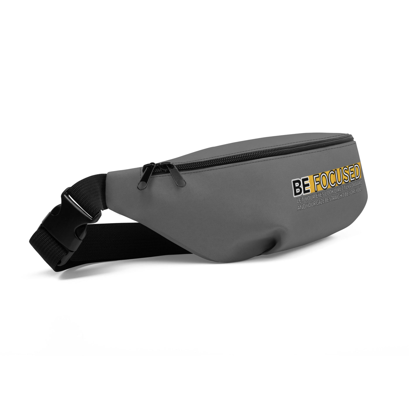 Gray Fanny Pack - Be Focused
