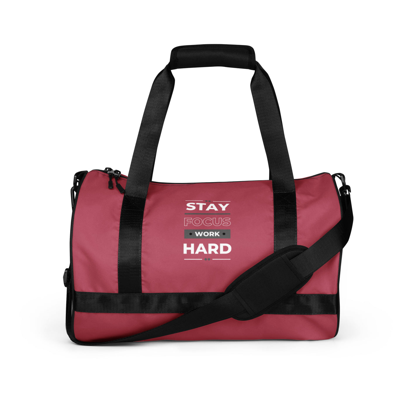 Hippie Pink Gym Bag - Stay Focus Work Hard