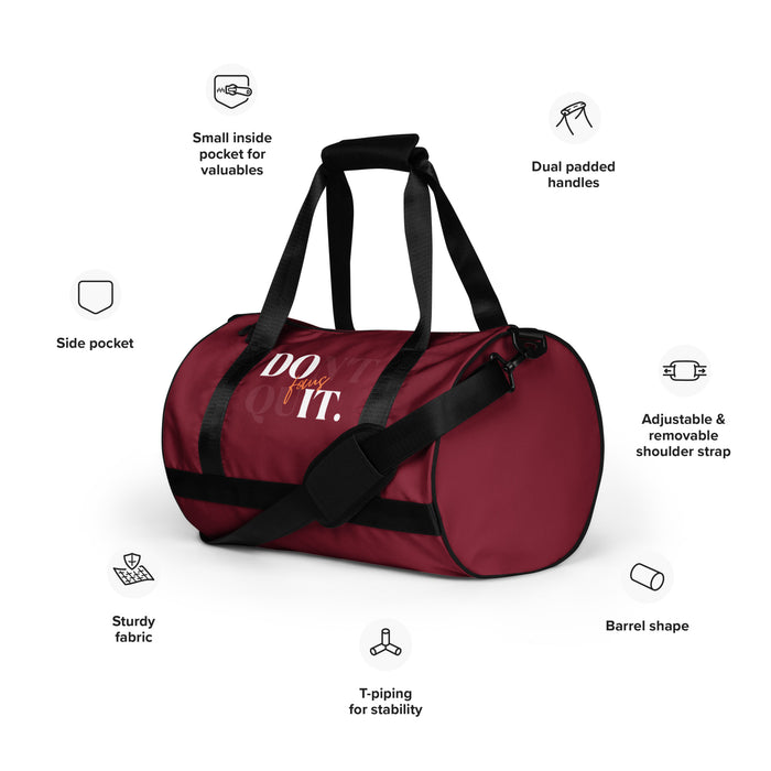 Burgundy Gym Bag - Focus Don&
