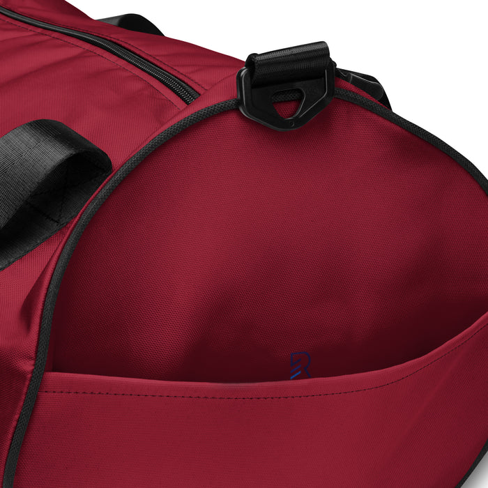 Burgundy Gym Bag - Stay Focus Work Hard